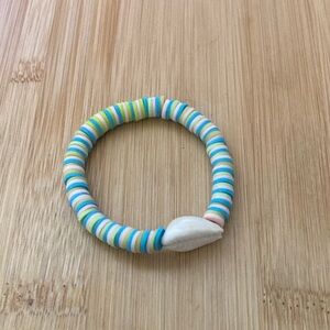 Colorful Kids Bracelet with Shell Accent